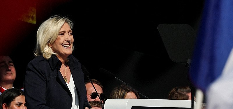 Le Pen evokes spirit of Martin Luther King Jr. as supporters rally in Paris