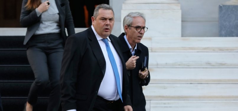 KAMMENOS LEAVES RULING COALITION IN GREECE AHEAD OF MACEDONIA NAME VOTE