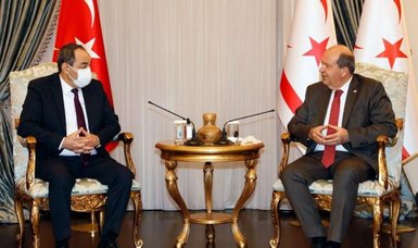 Turkish Cypriot president receives Azerbaijani delegation