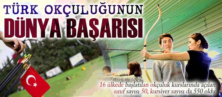 16 ülkede 550 kişi Türk okçuluğunu öğreniyor