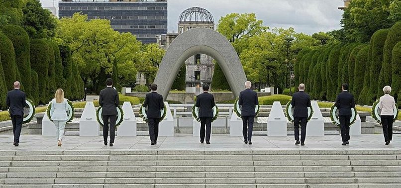 G7 LEADERS PAY RESPECTS AT HIROSHIMA MEMORIAL AMIDST LOOMING THREATS