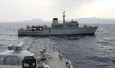 Turkish, Greek naval forces cooperate in Aegean Sea for NATO drill