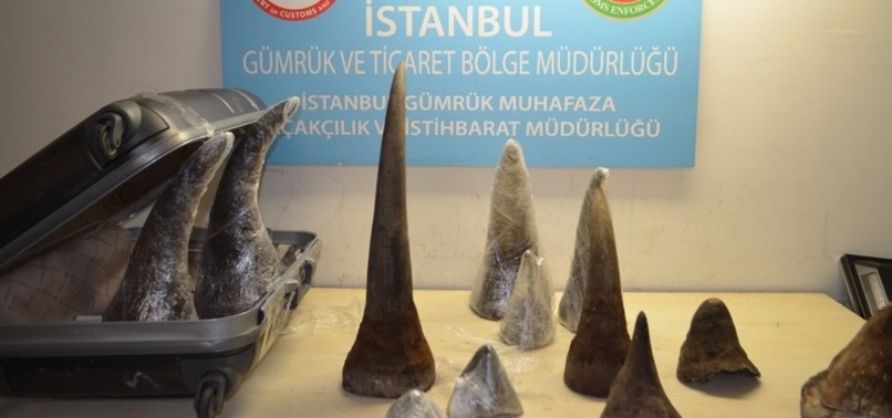 TURKISH AUTHORITIES SEIZE $2.2 MILLION WORTH OF RHINO HORNS AT ATATÜRK AIRPORT