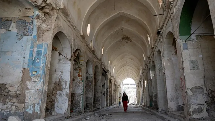 Historical structures in Syrias Deir ez-Zor province, bearing the scars of war