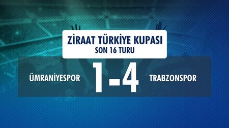 Ümraniyespor 1 - 4 Trabzonspor (Ziraat Türkiye Kupası Son 16 Turu)