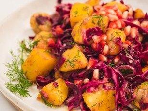 Mor Lahanalı Patates Salatası