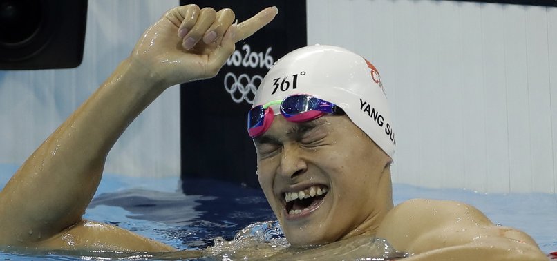 CHINESE OLYMPIC CHAMPION SWIMMER BANNED 8 YEARS