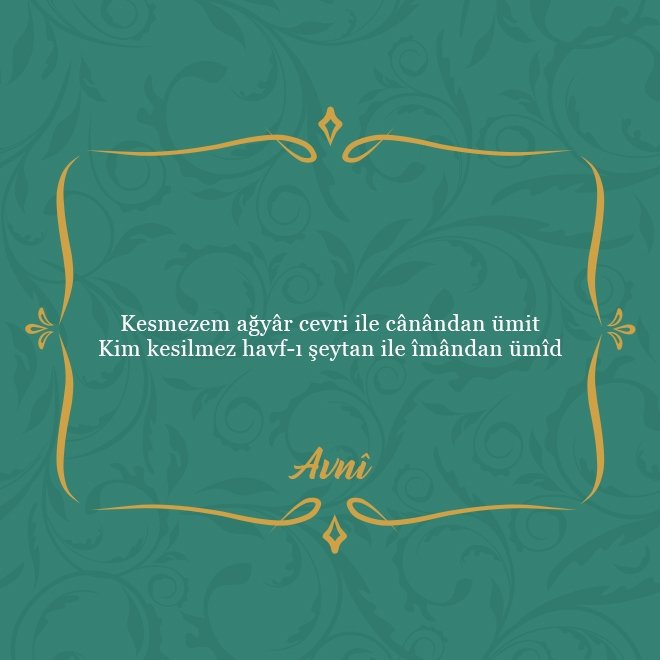 Divan şairlerinden en güzel beyitler