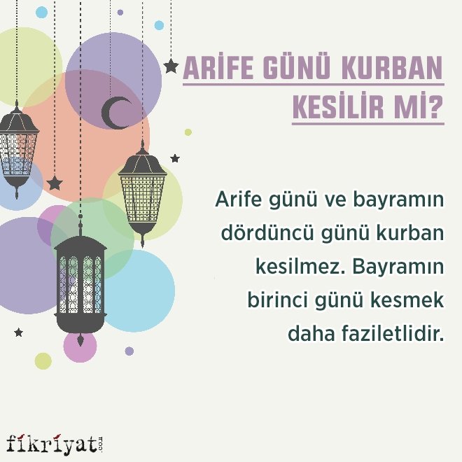 Arife günü kurban kesilir mi?