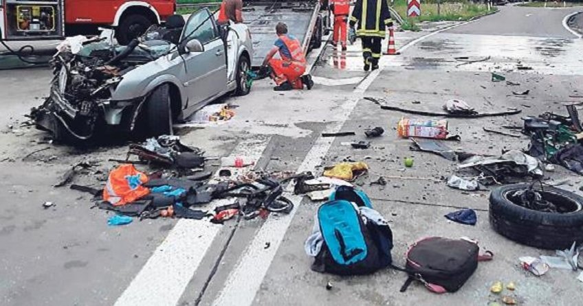 Otopark alanında yüksek hız faciası
