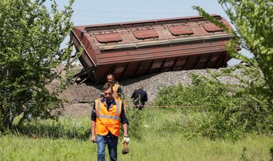 Freight train carrying grain derails in Crimea, says official