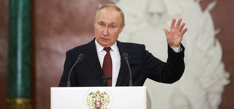 RUSSIAN POLITICIAN CALLS FOR LEGAL ACTION AGAINST PUTIN FOR USING WORD WAR