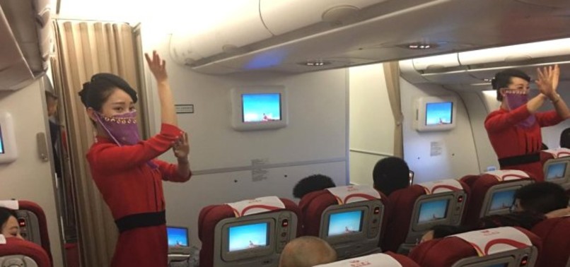 FLIGHT ATTENDANTS PERFORM TURKISH FOLK DANCE AS CHINAS SICHUAN AIRLINES OPEN ISTANBUL ROUTE