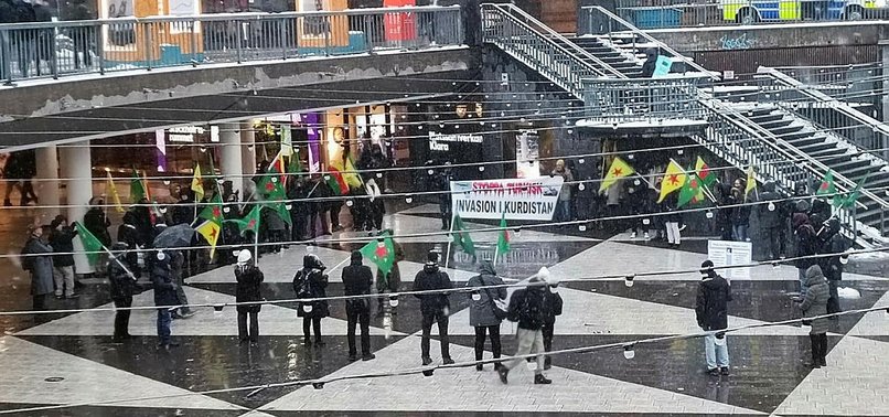 PKK SUPPORTERS HOLD DEMONSTRATION IN SWEDISH CAPITAL STOCKHOLM