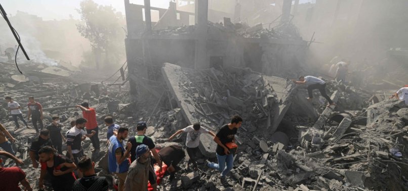 22 PALESTINIANS KILLED IN ISRAELI AIRSTRIKE ON HOUSE IN KHAN YUNIS, GAZA STRIP
