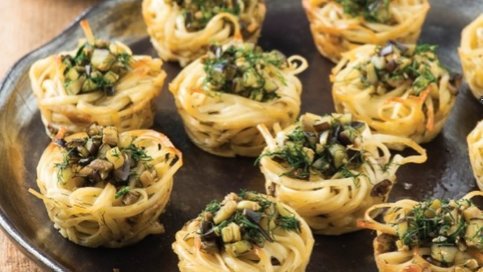 Patlıcanlı Spagetti Muffin