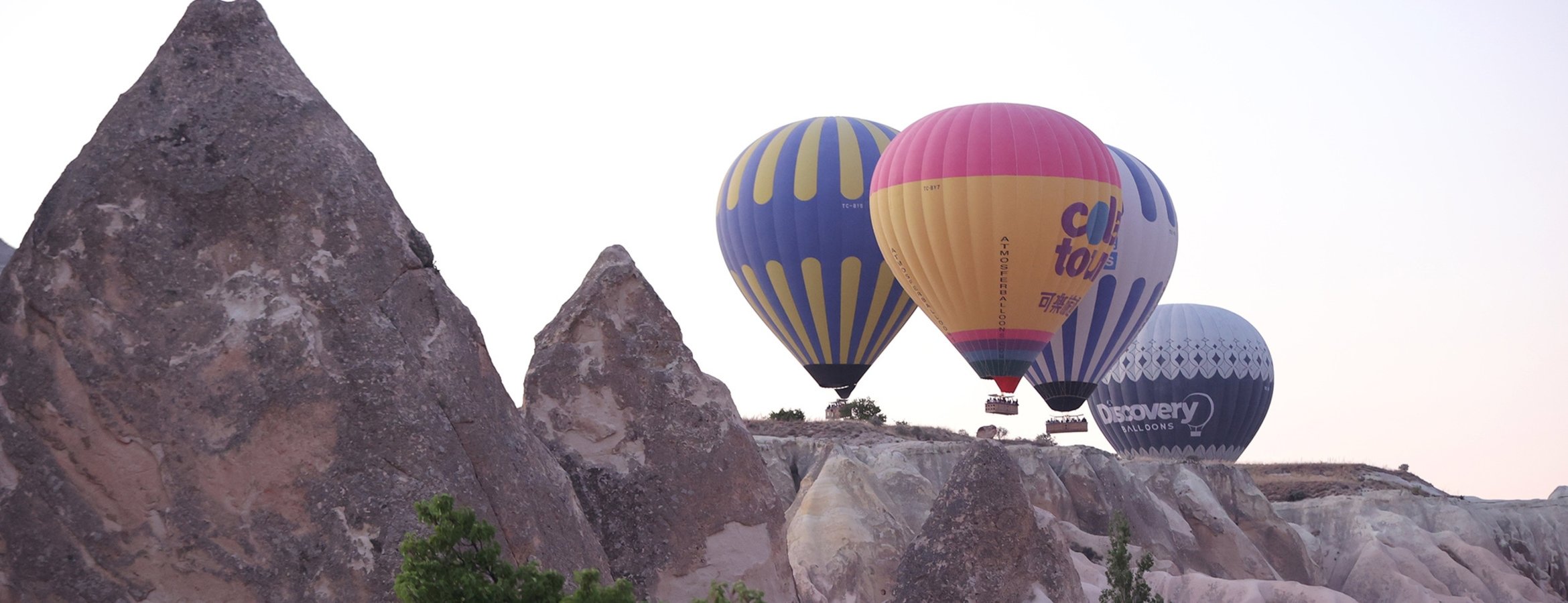 Kapadokya’da yerli ve yabancı turistler bölgeyi gökyüzünden keşfetti