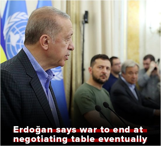 Erdoğan says war to end at negotiating table eventually