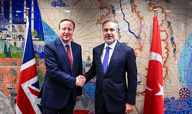 Turkish foreign minister meets British counterpart in Brussels