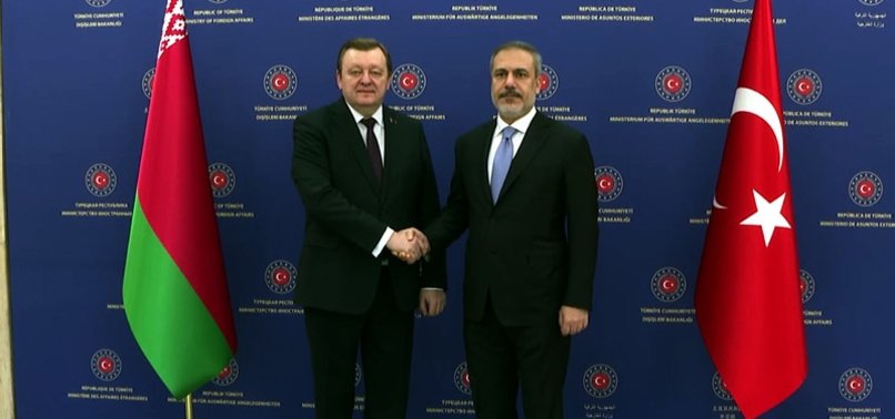 TURKISH, BELARUSIAN FOREIGN MINISTERS MEET FOR TALKS