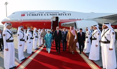 Turkish president in Qatar on 2nd leg of 3-nation Gulf tour