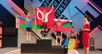 Turkish female weightlifter wins gold and silver medals in European Championship