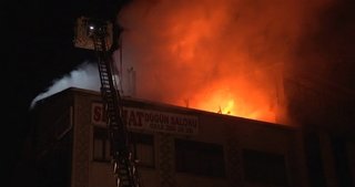 Şişli’de korkutan yangın