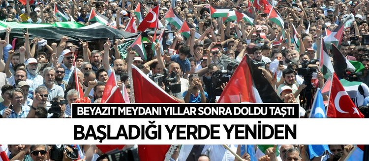 İstanbul’dan İsrail’e Büyük Protesto