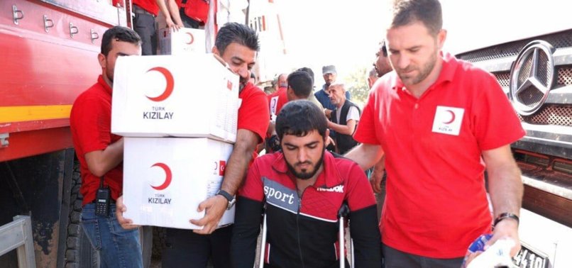 TURKISH RED CRESCENT PROVIDES AID TO SYRIAS TAL ABYAD