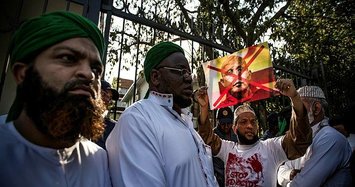 Thousands protest outside Myanmar embassy in S.Africa