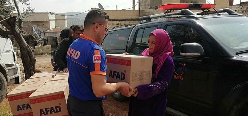 TURKISH CHARITIES AID PEOPLE IN 362 LOCALITIES OF AFRIN