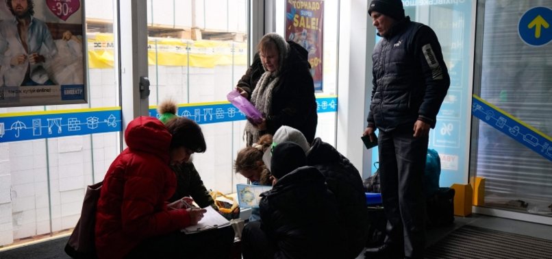 UKRAINE SAYS 7,295 PEOPLE WERE EVACUATED FROM CITIES ON SUNDAY