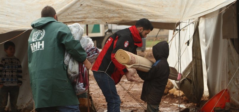 TURKISH CHARITY SENDS AID TO SYRIAN REFUGEE FAMILIES