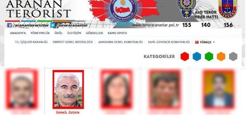 TURKISH SECURITY FORCES NEUTRALIZES MOST WANTED PKK TERRORIST ABROAD