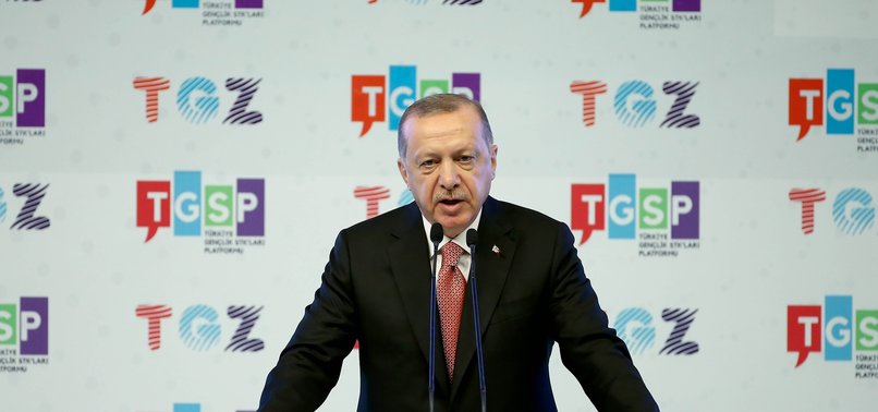 TURKEY WORKS ‘WITH MIGHT AND MAIN’ FOR YOUTH, ERDOĞAN SAYS