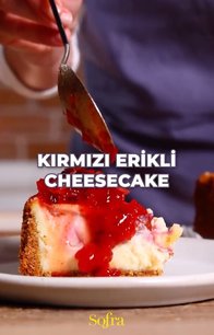 Kırmızı Erikli Cheesecake