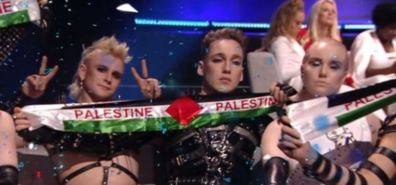 ICELAND AT EUROVISION PROTESTS ISRAELI OCCUPATION OF PALESTINE