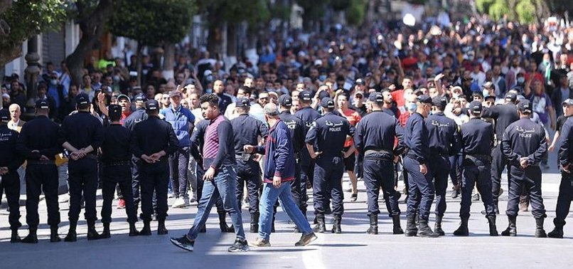 ALGERIAN PRO-DEMOCRACY PROTESTERS HIT STREETS