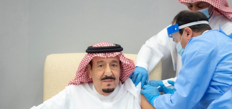 SAUDI KING SALMAN RECEIVES FIRST DOSE OF COVID-19 VACCINE
