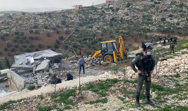 Israeli forces raze more than 10 structures belonging to Palestinians in occupied West Bank