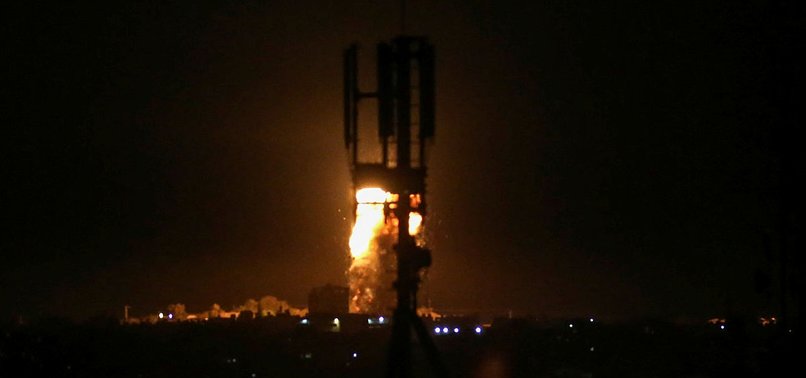 ISRAELI WARPLANES STRIKE HAMAS TARGETS IN GAZA STRIP