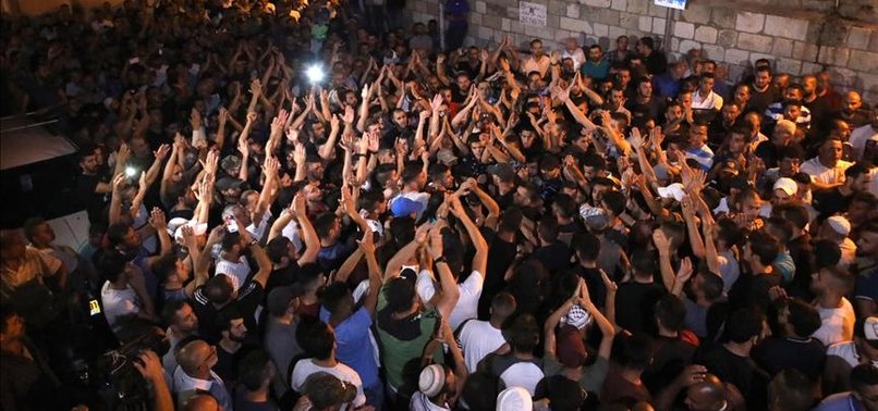 PALESTINIAN PROTESTS AGAINST AL-AQSA SEARCHES GROW