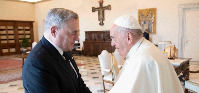 POPE FRANCIS DISCUSSES UKRAINE WAR AND PEACE WITH U.S. MILITARY CHIEF