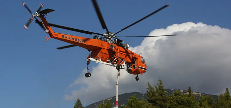2 FIREFIGHTING HELICOPTERS COLLIDE WHILE BATTLING WILDFIRE NEAR ATHENS