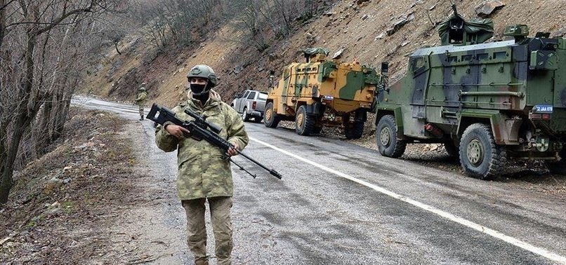 2 PKK TERRORISTS SURRENDER TO TURKISH FORCES AT BORDER