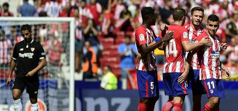 COSTA WATCHES AS ATLETICO BEATS SEVILLA TO GO 2ND IN SPAIN