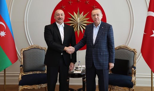 Turkish president, Azerbaijani counterpart discuss bilateral relations