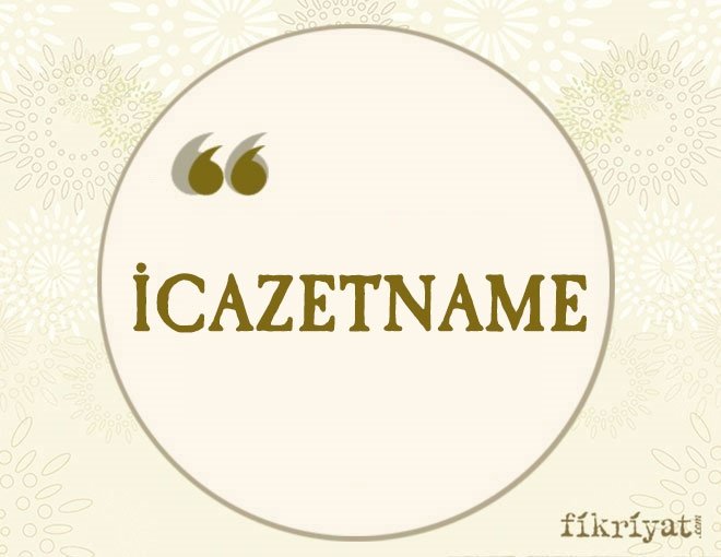 İCAZETNAME