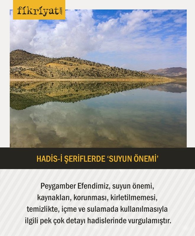HADİS-İ ŞERİFLERDE ‘SUYUN ÖNEMİ’