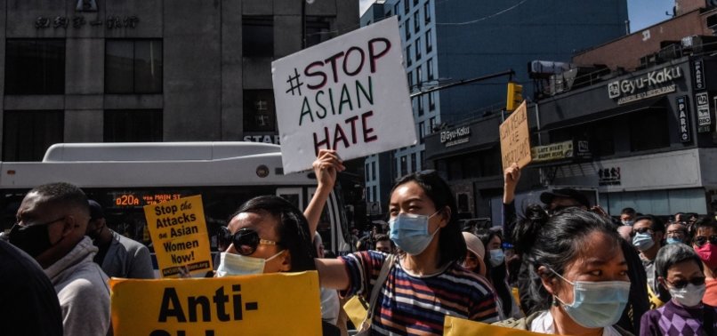US DEMONSTRATORS RALLY NATIONWIDE AGAINST ANTI-ASIAN VIOLENCE